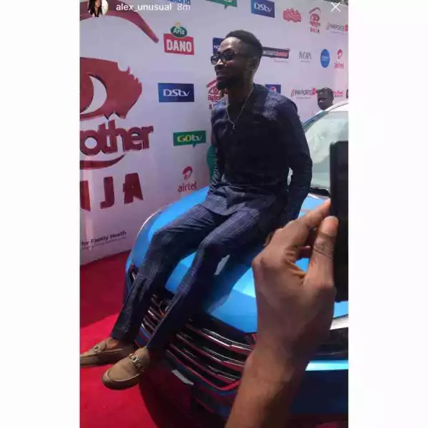BBNaija: Miracle Presented With Cheque Of 25 Million Naira And His Car (Photos)